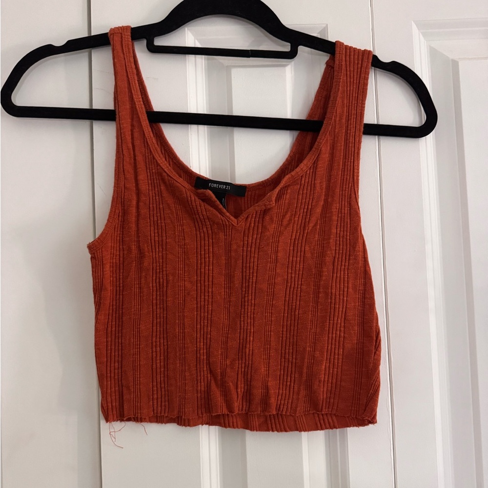BUNDLE 5-$20 Forever 21 Burnt Orange Ribbed Tank Top